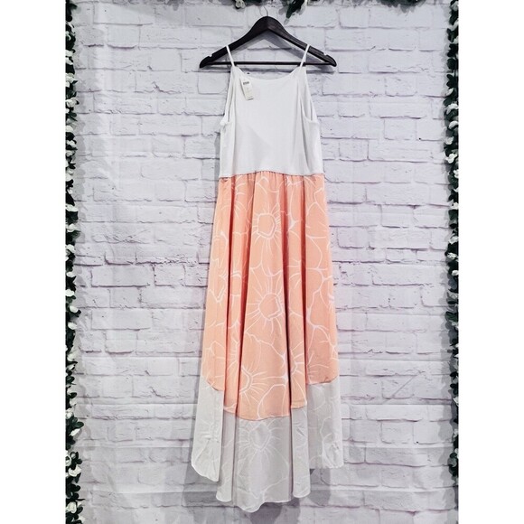 Anthropologie Hutch Peachy High-Low Dress Floral Sleeveless Size Large New - Picture 3 of 13